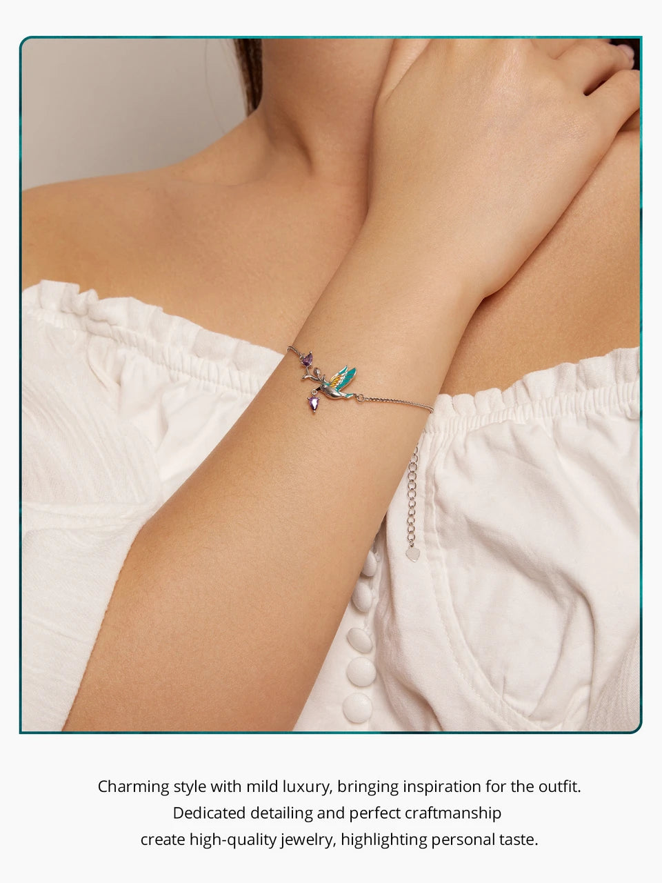 Elegant Kingfisher Bracelet (سوار الرفراف الأنيق)